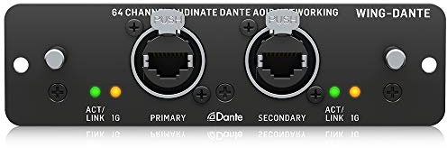 Behringer WING-DANTE WING Expansion Card for 64x64 Channel Audinate Dante AoIP Networking