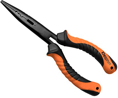 Fishstar24 Multizang Lang Angelzange Hakenlöser ideal für Stahlvorfach, Schnüre, Vorfach Haken Rutschfester Griff 18cm