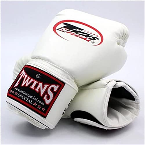 Fighting Boxningshandskar, Punching Boxing Bag Handskar Mants Muay Thai Kickboxing MMA kampsport träningshandskar, professionell kvalitet, högkvalitativ konstruktion,White,12OZ