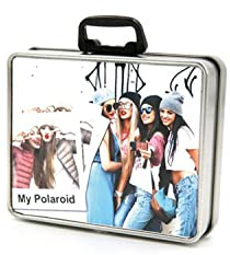 GIFART Scatola Box Porta Oggetti in Latta Alluminio Personalizzabile con Foto, Frase, Logo Forma Rettangolo, Cuore, Tondo, Valigetta (Valigetta 11,5x9,5x2)