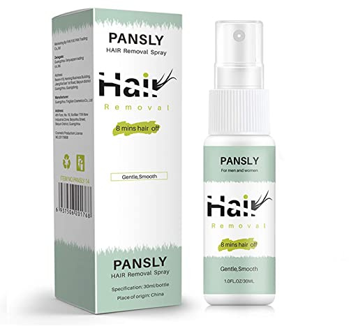 Spray Depilatorio, 8 Minutos Espray para Eliminar el Vello para Mujeres y Hombres, Espray para Depilar Suave, Espuma de Depilación Indolora, Piernas y Axilas, 30ML