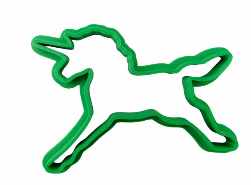 The Cookie Cutter Hub Cortador de galletas de unicornio de 9 cm para galletas, decoración de hornear
