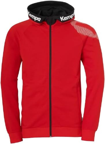 Kempa Core 26 Hood Jacket Hommes garçons Veste à Capuche Veste d'entraînement Sweatshirt Hoody Pullover avec Capuche Handball Volleyball Indoor Gym Fitness