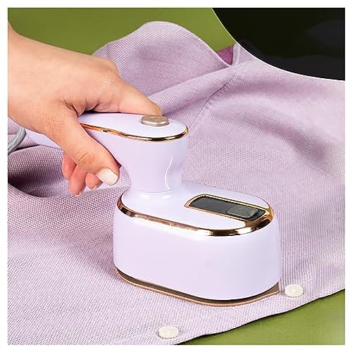 Defroisseur Vapeur Portable Pliable, Fer a Repasser De Voyage Repassage Sec Et Humide De 100ml,Poignée Rotative, Mini Fer à Repasser Couture pour Voyages D'affaires Domicile,Purple
