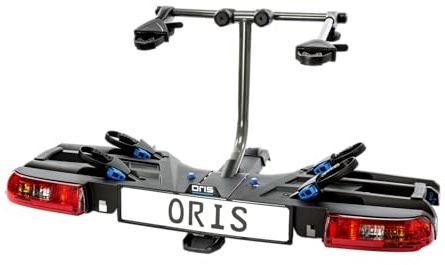 Fahrradträger Oris TRACC V2 (2 Fahrräder, abklappbar, faltbar) max. 60 kg Zuladung, abschließbar