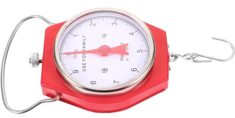 Yardwe Hängewaage Mit Haken Tragbare Federwaage Kompakte Gepäckwaage Hochpräzise Kofferwaage Leichte Taschenwaage Für Reisegepäck Metallene Fischwaage Mit Genauer Messung