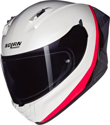 NOLAN Helmet N60-6 Sport VERNICIATURA Speciale 347 L, Pearl / Black / Orange | Beschlaghemmend