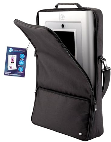 HP Sprocket Photobooth Bärväska med Avtagbar Axelrem (Svart) Polstrad Väska med Avtagbar Rem och Framficka med Dragkedja Endast För Användning med HP Sprocket Photobooth