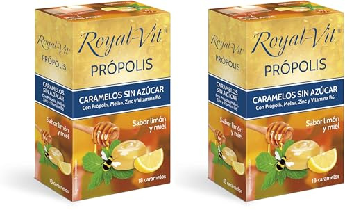 Dielisa ROYAL VIT Caramelos Própolis sabor Limón y Miel (Paquete de 2)