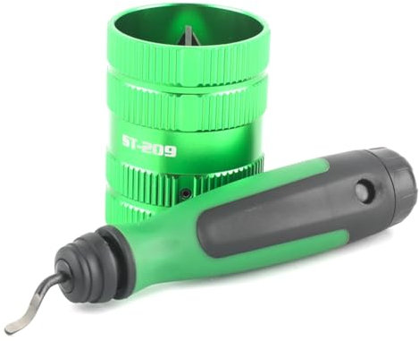 Bamberg -209-207 Outil D'Alésoir de Tuyau Outil D'Ébavurage Intérieur/Extérieur pour Tuyaux en Cuivre Aluminium PVC PPR Alésoir de Tuyaux et de Tubes