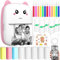 KDISHKRA Mini Stampante Termica Portatile - Stampante Bluetooth Senza Inchiostro per Smartphone, Stampa Foto dal Cellulare, Etichette, Note, Adesivi, Pagina Web, Idea Regalo Creativa DIY
