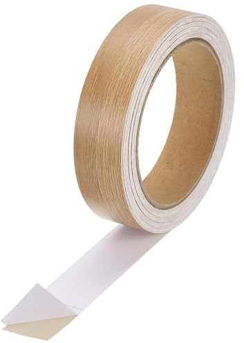 18mm x 10m Edging Tape,Self-Adhesive Walnut Edging Tape Self,Melamine No Ironing Wood Veneer Trim,for Furniture Countertops,Cabinets,Desks,Shelves,Panel Repairs,Wardrobes Countertops(Walnut)