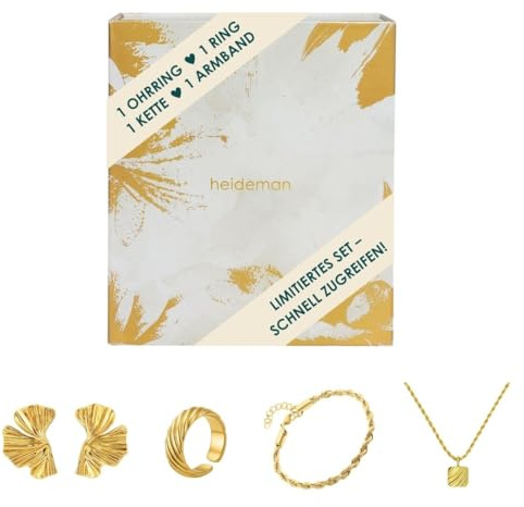 Heideman Adventsbox Gravur Damen 4er Set Gold