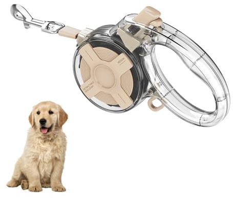 Hundeleine 4m, 360° verwicklungsfreie Ausziehbar Rollleine mit Reflektierendes Band, Ausziehleine mit Sicheres Bremssystem für kleine und mittelgroße Hunde bis zu 20 kg