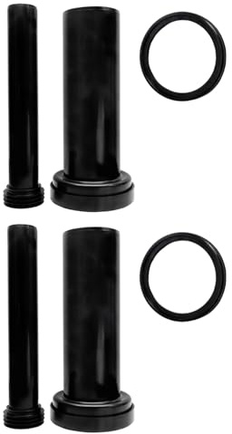 Juego de 2 conectores para tanque de inodoro para colgar en la pared, tubo de drenaje de 300 mm, junta de goma, marco de inodoro para colgar en la pared, conexión trasera para inodoros montados en la