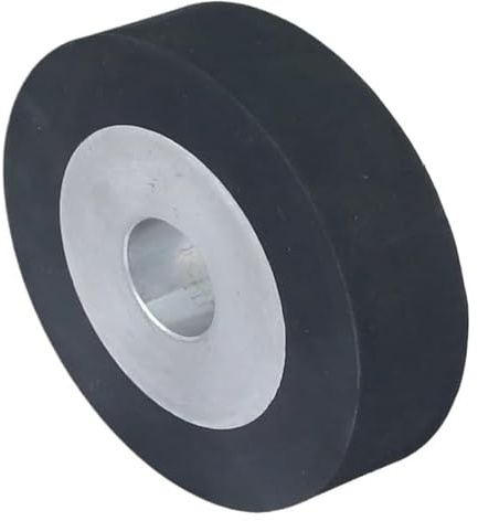 Juego de lijado con ruedas de contacto de goma planas de 100 x 25 mm for lijadora de banda