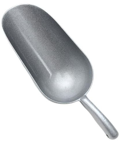 Veemoon Pala Para Comida y Harina De Aleación De Zinc, Tamaño Pequeño 18,7x5,7x3,6 Cm, Antióxido, Ergonómica, Utensilio Multiusos Para Cocina Doméstica y Raspado De Hielo