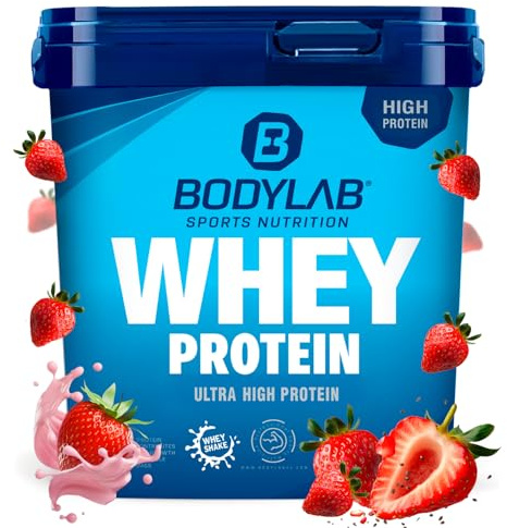 Bodylab24 Whey Protein Pulver, Erdbeer, 2kg
