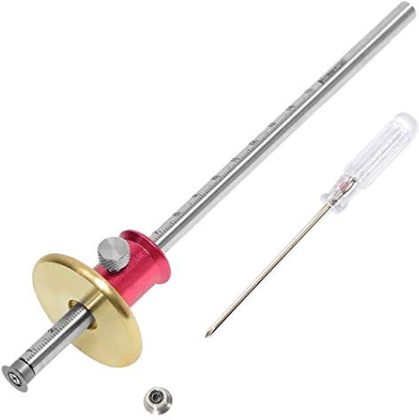 Newkiton Wheel Marking Gauge, 1 Bearing Wheel Cutter for Soft Wood, 1 Locked Up Wheel Cutter for Hard Wood, 1 Screwdriver Included