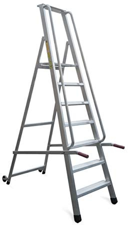 Scala Professionale Modello Ergal (Alluminio, 9 Gradini)