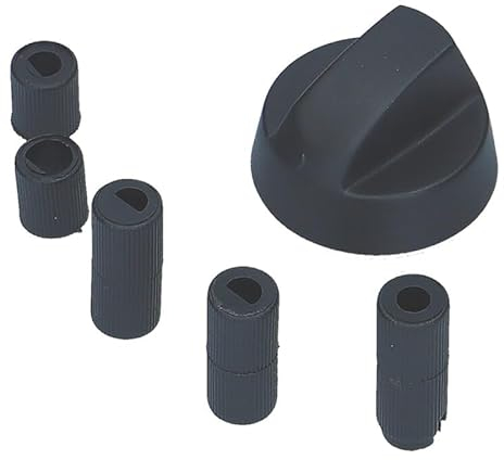 LUTH Premium Profi Parts Knebel 43mmø Schwarz Mit Adaptern Universal für Alle Marken