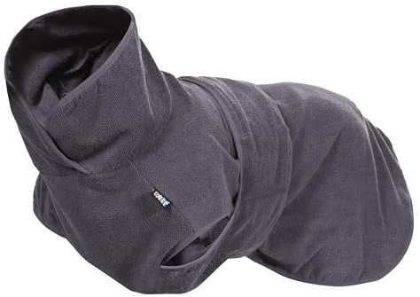 Rukka Pets Micro Light Bademantel für Hunde Anthrazit XS