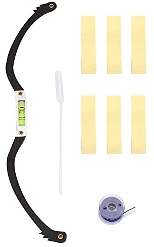 Augenbrauen Tattoo Linie Marker Lineal String Professionelle Augenbrauen Positionierung Marker Schwamm Färbung Augenbrauen DIY Messwerkzeug(Black)