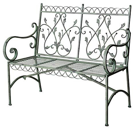 Trädgårdsbänk, lantlig stil, bänk, trädgård, balkongbänk, sittbänk, järnbänk, vintage, aja280 Palazzo, exklusiv