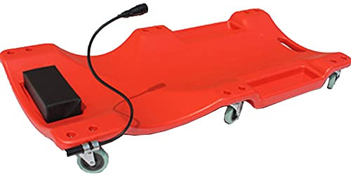 ARCH Rolling Mechanics Car Rollbrett, Werkstattgarage Rolling Board Mit Universalrad Und Elastischem Kissen, Werkstatthocker, Ergonomisches Liegen Für Auto-Reparatur-Shop (Color : Red)