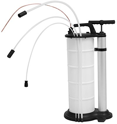 9 Liter Manuelle Absaugpumpe für Öl Flüssigkeiten Wasser Handpumpe ohne Motor zur Flüssigkeitsentnahme mit 2in1 Funktion für Autohaushalt und Industrie