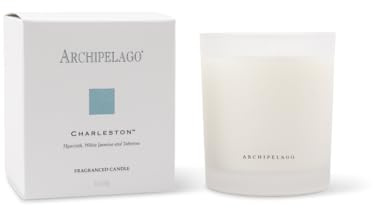 Archipelago Botanicals Charleston Boxed Candle. Fresh Scent of Jasmine, Tuberose and Hyacinth. Natural Coconut Wax Burns 60 Hours (10 oz)