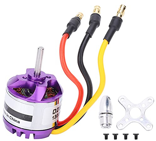 Tiiyee Moteur Brushless D2830, RC Outrunner Accessoire De Modélisation sans Balais pour Mini Multicopters Avion Hélicoptère Télécommande Pièces DIY Quadricoptère Copter Multi Drone FPV Model(1300KV)