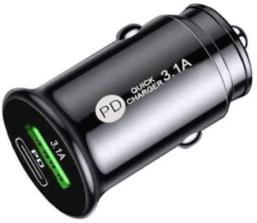 soleilx Caricabatterie Auto Cellulare presa usb C auto Carica Batterie per Auto Accendisigari Usb Caricatore Compatibile con iPhone13 12 Samsung S20 Huawei iPad MacBook AirPods