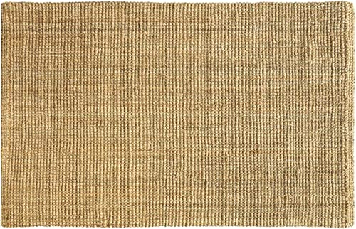 Floordirekt Jute-Teppich Urbano 120 x 180 cm - Natur Teppich aus 100% Jute - Naturfaser - Handgewebt & Umweltfreundlich
