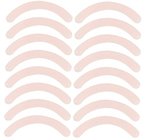 Mikikit Nachfüllpads und Langanhaltenden Halt 16 Stück für Wimpernzangen mit Glatter Zarter Textur aus Waschbarem Silikongel für Präzises Styling Beim Augen Make Up