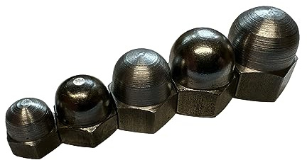 Hutmuttern DIN 1587 Stahl mit Feingewinde M8 M10 M12 M14 M16 (1 5 10 25 Stück) (10, Feingewinde M8 x 1,0)