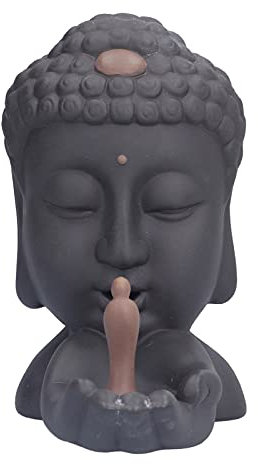 Topyond Porte-encens Innovant Bouddha, Brûleur D'encens à Reflux pour la Méditation Et L'aromathérapie, Décoration Artistique pour Le Yoga Et Le Zen, Fontaine Cascade D'encens pour la Relaxation