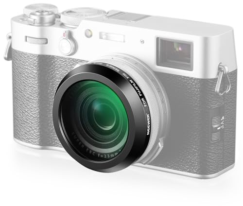 NEEWER Black Diffusion 1/4 Filtro Per Effetto Mist Cinematic per Fotocamere Serie X100, Vetro Ottico Multistrato, per Fujifilm X100 X100S X100F X100T X100V X100VI (Cornice Nera)