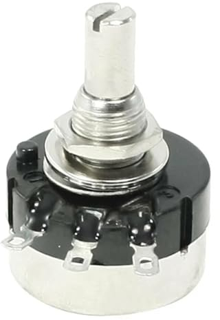 1set Potentiometer Kit RV24YN20S B502 B504 5K 500K + A03 Knopfkappe 6mm mit Skalenplatte Potentiometer Knopf Kit(Size:500K Ohm)
