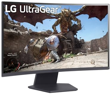 LG Electronics 27GS60QX-B.AEUQ UltraGear™ Curved QHD Gaming VA-Monitor 27 (68,4cm), 2560 x 1440, 16:9, 1ms GtG, 180 Hz, HDR10, 300 cd/m² Helligkeit (typ.), AMD FreeSync, Dynamic Action Sync - Schwarz