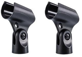 2 Pack Microphone Clip for Shure Sm58 Beta58 Wired Mic,Universal Microphone Holder for Mic Stand