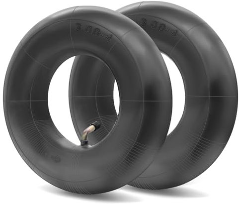 2 Tubi di Ricambio per Ruota di Carriola 3.00–4/260 × 85 mm, Camera d'Aria 3.00-4 Valvola a Gomito TR87, Tubo di Ricambio per Ruota Carriola