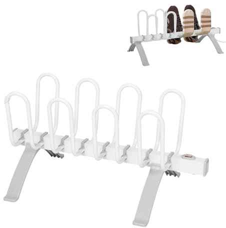 ANGDI Boot Dryer Shoe Dryer, 8 Racks Electric Shoe Warmer Rack, Heated Drying Rack for Sock and Gloves, Electric Heating 45~50°C Constant Temperature, for Socks Hats Work Boots