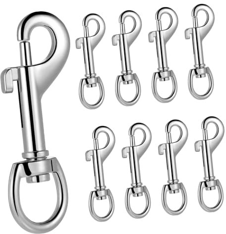 VILLFUL Stück Metallkarabinerhaken Leinenclip Drehclip Seilverbinder Karabinerhaken für Schlüsselanhänger