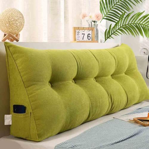 Flauschiges Rückenstützkissen für Bett oder Sofa, extra großes Kopfteil, Keilkissen, Keilkissen, Einzel-, Doppel-, King-Size, Lückenfüller und Lesekissen, Erwachsenen-Rückenstütze G, 200 x 20 x 50 cm