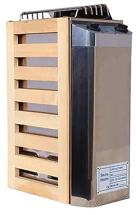 Stufa riscaldante per sauna Neratore di e for sauna con riscaldatore for sauna da 3,6 kW, attrezzatura for l'asciugatura a stanza del forno di riscaldamento for uso domestico(External control-3kw)