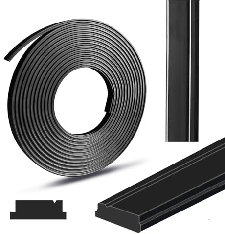 Magnetstreifen als Ersatz für Duschtüren, 0,3 cm dicker, flexibler magnetischer Dichtungsstreifen, 200 cm starke, wasserdichte Magnete für Duschvorhangboden und gerahmte/halbgerahmte | 1 cm Breite x 0,3 cm Dicke, flexible Duschtürdichtung, 200 cm