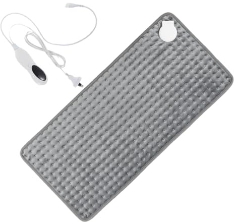 Vaguelly Almohadilla Eléctrica Ajustable Calefacción Suave Para Alivio Corporal Manta Térmica Multifunción Diseño Práctico Para Hogar Con Enchufe Eu Para Invierno