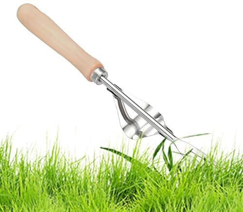 Diserbante Da Giardino, Rimozione Manuale Radici, Estirpatore Manuale in Acciaio Inossidabile per Rimozione Erbe Infestanti Manutenzione Giardino Cortile Terrazzo