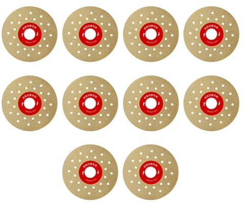 Puthernm per Brasata Sottovuoto con Disco Abrasivo Diamantato da 10 Pezzi da 4 Pollici e 100 mm per Piastrelle In Marmo, Gres Porcellanato, Lastre di, Porcellana